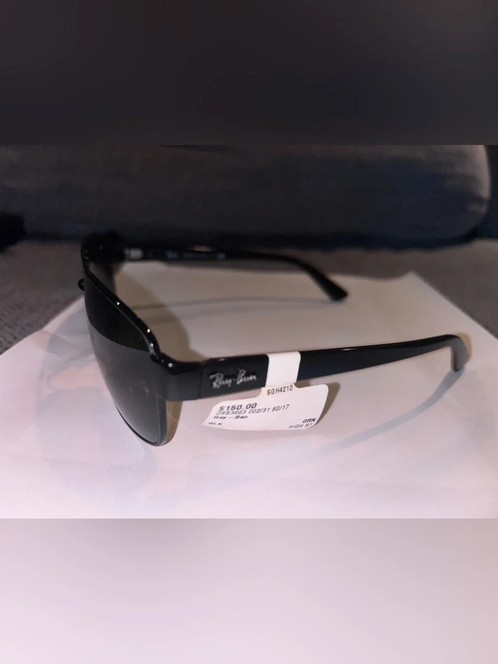 Ray-Ban Black Sunglasses with Dark Lenses